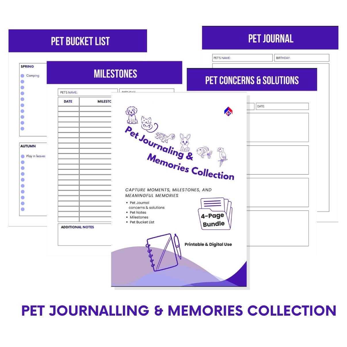 Pet Journal Bundle